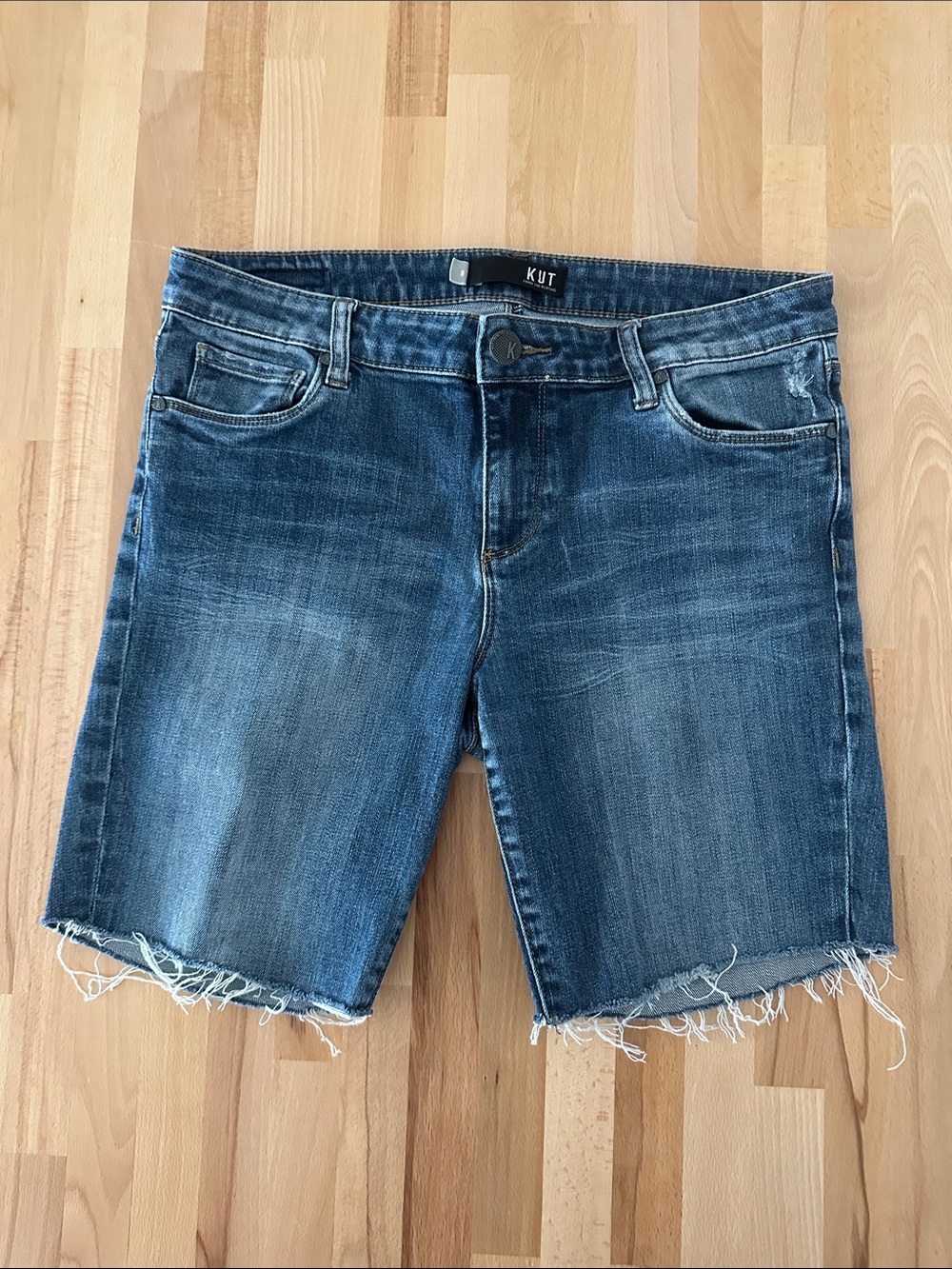 KUT from the Kloth Dark Wash Denim Bermuda Shorts